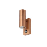 Forum Zinc Leto 2 Light with PIR Copper