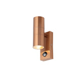 Forum Zinc Leto 2 Light with PIR Copper