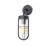 Forum Zinc Woking Caged Wall Light Textured Black