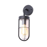 Forum Zinc Woking Caged Wall Light Textured Black