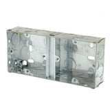 Appleby SB636 Flush Dual Steel Socket Box 35mm