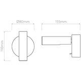 Astro 1058013 Enna Surface LED Matt Nickel