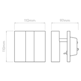 Astro 1058018 Enna Square Switched LED Matt Nickel