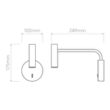 Astro 1058032 Enna Wall LED Matt White