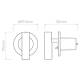 Astro 1058067 Enna Recess Switched LED Matt Black