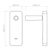 Astro 1058248 Enna Surface USB A+C Matt Nickel