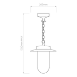 Astro 1096004 Montparnasse Pendant Polished Nickel