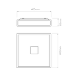 Astro 1121067 Mashiko 400 Square LED Polished Chrome