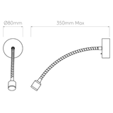 Astro 1138008 Fosso Switched LED Matt Nickel