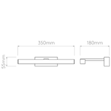 Astro 1174003 Kashima 350 LED Polished Chrome