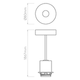 Astro 1184005 Pendant Suspension Kit 2 Matt Nickel