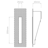 Astro 1212038 Borgo Trimless 200 LED Matt White