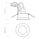 Astro 1249003 Minima Round Adjustable Matt White