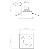 Astro 1249018 Minima Square Fixed IP65 Matt White