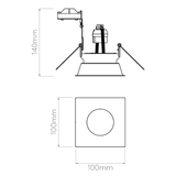 Astro 1249019 Minima Square Fixed Matt Black