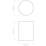 Astro 1252003 Osca Round 140 Plaster