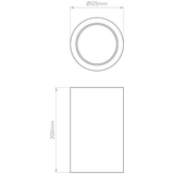 Astro 1252011 Osca Round 200 Plaster