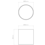 Astro 1252022 Osca LED Round II Matt White