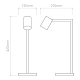 Astro 1286016 Ascoli Desk Matt White