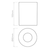 Astro 1326062 Kos Round 100 LED Textured Black