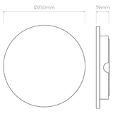 Astro 1333019 Eclipse Round 250 LED 2700K Plaster