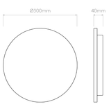 Astro 1333011 Eclipse Round 300 LED Matt Concrete