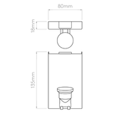 Astro 1367003 Backplate 3 Wall Light White