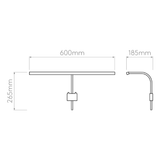 Astro 1374034 Mondrian 600 Frame Mounted LED Bronze