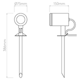 Astro 1375012 Jura Spike Spot Solid Brass