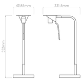 Astro 1394009 Mitsu Table Matt Nickel