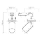 Astro 1396037 Can 50 Flush Fire-Rated Matt White