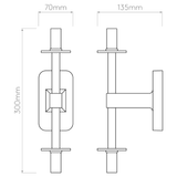 Astro 1429002 Tacoma Twin Polished Chrome