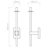 Astro 1429003 Tacoma Single Grande Polished Chrome