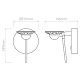 Astro 1444002 Miura Wall Matt Nickel