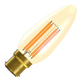 BELL 60807 3.3W LED Vintage Candle Bulb - BC, Amber, 2000K