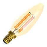 BELL 60809 3.3W LED Vintage Candle Bulb - SES, Amber, 2000K