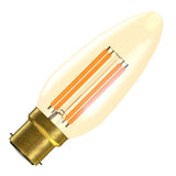 BELL 60811 3.3W LED Vintage Candle Bulb Dimmable - BC, Amber, 2000K