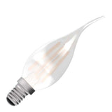 BELL 60716 3.3W LED Filament Bent Tip Candle Bulb - SES, Satin, 2700K