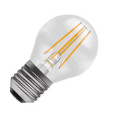 BELL 60732 3.3W LED Filament Round Bulb - ES, Clear, 2700K