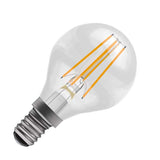 BELL 60733 3.3W LED Filament Round Bulb - SES, Clear, 2700K