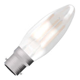 BELL 60707 3.3W LED Filament Candle Bulb - BC, Satin, 2700K