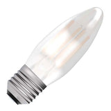 BELL 60709 3.3W LED Filament Candle Bulb - ES, Satin, 2700K