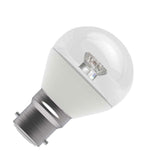 BELL 60523 2.1W LED Round Bulb Clear - BC, 2700K