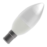 BELL 60563 3.9W LED Candle Bulb Clear - SBC, 2700K