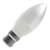 BELL 60516 3.9W LED Dimmable Candle Bulb Opal - BC. 2700K