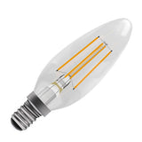 BELL 60720 3.3W LED Dimmable Filament Candle Bulb - SES, Clear, 2700K