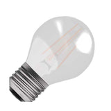 BELL 60744 3.3W LED Dimmable Filament Round Bulb - ES, Satin, 4000K