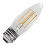 BELL 60728 3.3W LED Dimmable Filament Candle Bulb - SES, Clear, 4000K