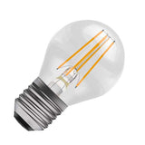 BELL 60739 3.3W LED Filament Round Bulb - SES, Clear, 4000K