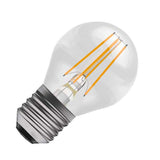 BELL 60748 3.3W LED Dimmable Filament Round Bulb - SES, Clear, 4000K